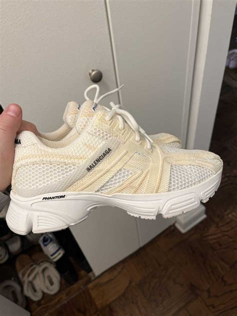 Balenciaga Phantom Sneaker In White Gem