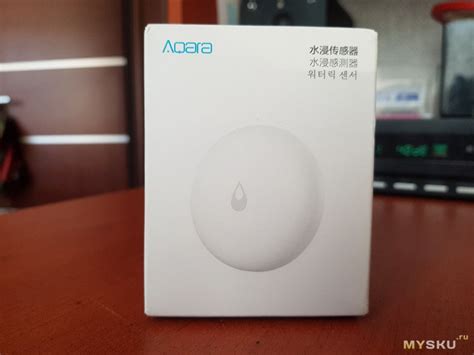 Беспроводной датчик протечки Aqara в умном доме с Алисой