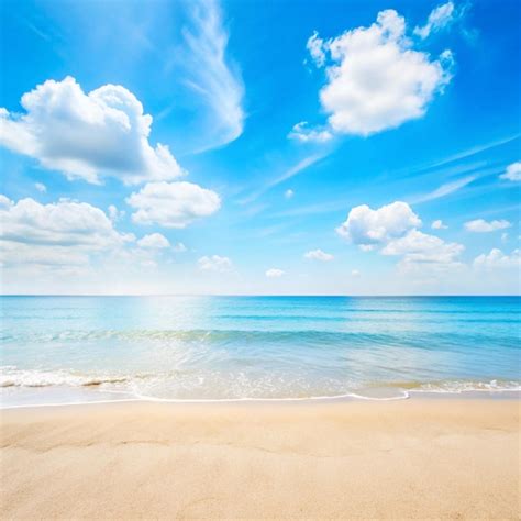 A beach with a sky and clouds in the background | Premium AI-generated ...