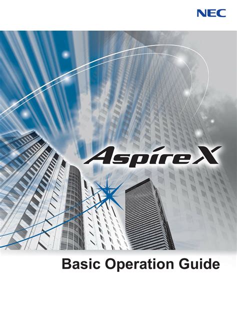NEC ASPIREX OPERATION MANUAL Pdf Download | ManualsLib