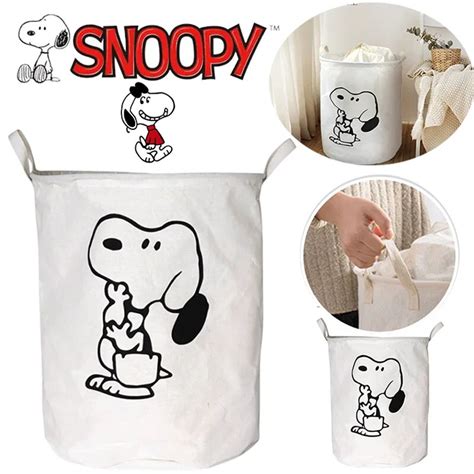 Snoopy Faltbare W Sche Korb Gro E Kapazit T Schmutzige Kleidung Unterw