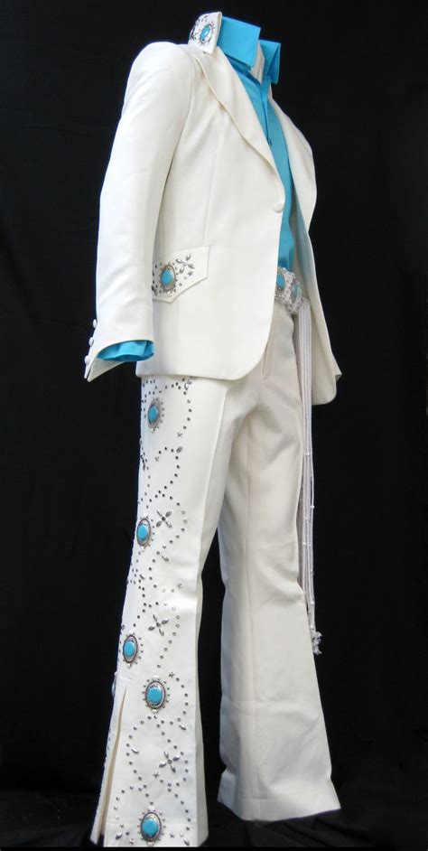 Turquoise Concho Suit — Bandk Enterprises Costume Company Elvis Jumpsuits Elvis Costume Fashion