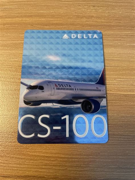 2016 Delta Air Lines Bombardier Cs 100 Aircraft Pilot Trading Card 51