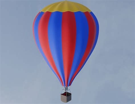 Hot Air Balloon Set D Moddel Free D Model Cgtrader