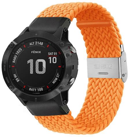 Fl Tat Elastiskt Armband Garmin Fenix Orange De Fyndiq