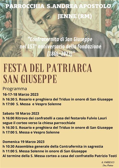 A Jenne Grande Attesa Per La Festa Del Patriarca San Giuseppe Jennenews