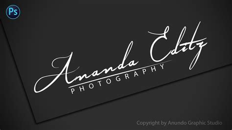 How To Create Your Own Signature Photography Logo In Photoshop Logo