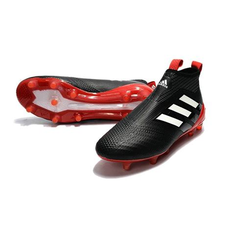 adidas ACE 17+ Purecontrol FG Mens 2017 Soccer Cleats Black White Red