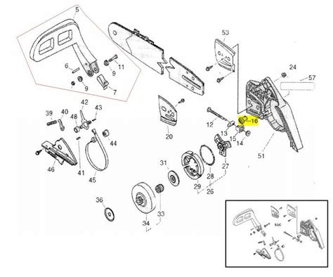 Engrenagem 16 Esticador Corrente Motosserra Tekna CS41S MaximaShop