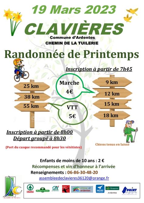 Flyer Randonn E De Printemps Le 19 3 2023 Ref 75531