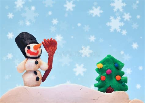 Clay Christmas Figures stock illustration. Illustration of loop - 27961712