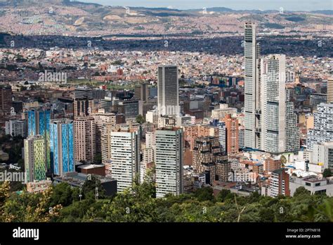 Landscape Of High Buildings In Bogota Colombia Stock Photo Alamy