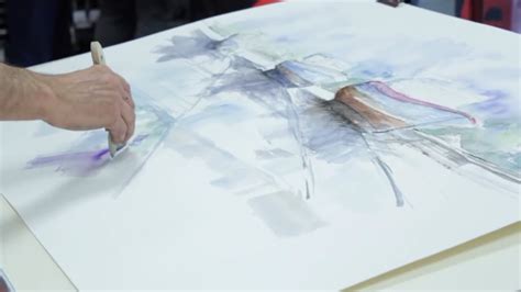 Demonstration Auf Clairefontaine Flamboyant Aquarellpapier By