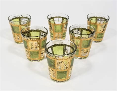 Culver 22k Gold Shot Glasses Glassware Barware Mid Century 1960s For Sale At 1stdibs 22k Gold