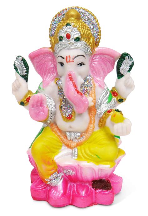 Buy Purity Style Vibrant Ganesh Statue In Resin Hindu God Ganesh