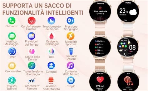 Smartwatch Donna Fare E Ricevere Chiamate Notifiche Messaggi Smart