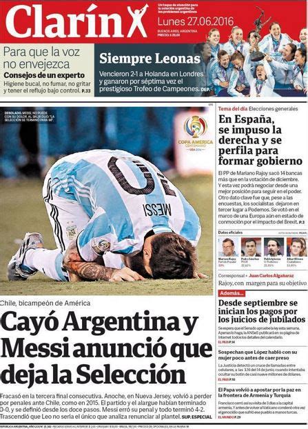 Prensa Internacional Lamenta Retiro De Messi