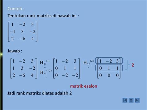 Contoh Soal Rank Matriks Riset