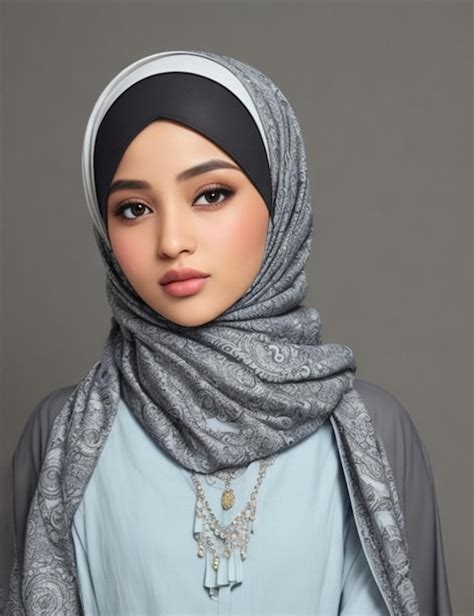 Premium Photo Hijab Woman Embracing Modesty And Fashion