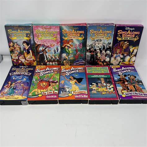 Vintage VHS Disneys Sing Along Songs - Lot | Grelly USA