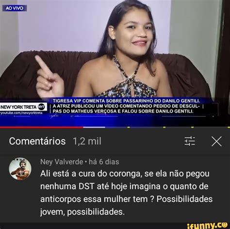 PASSARINHO DO DANILO GENTILI I A ATRIZ PUBLICOU UM VÍDEO COMENTANDO