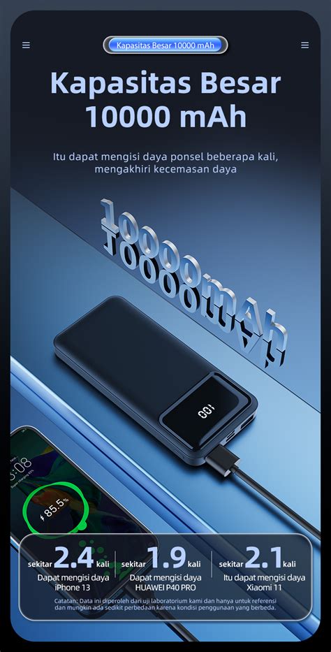 Jual Hot Kivee Powerbank Mah Fast Charging Power Bank Dual Usb Kv Pt Black Garansi