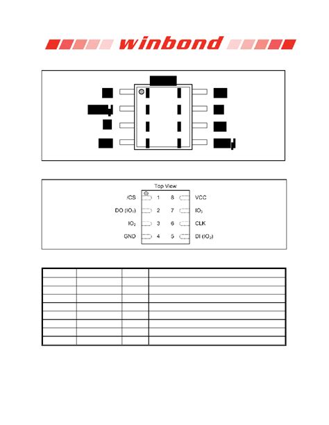 W Q Jvssiq Datasheet Pages Winbond V M Bit Serial Flash