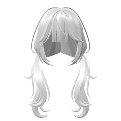 Cute White Pigtails W Bangs Roblox