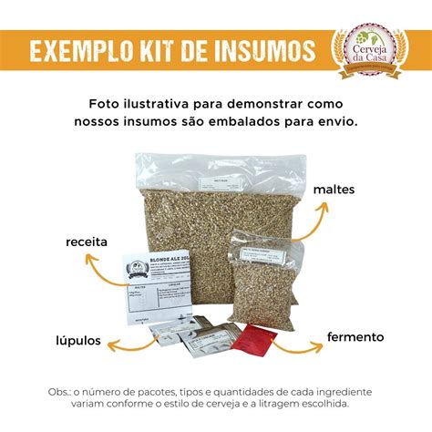 Cerveja da Casa Kit de Insumos Cerveja Artesanal Session IPA Opções de