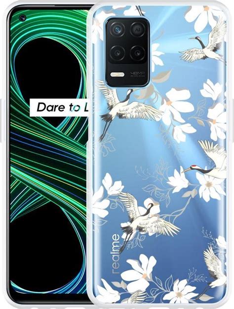 Realme 8 5G Hoesje White Bird Designed By Cazy Bol