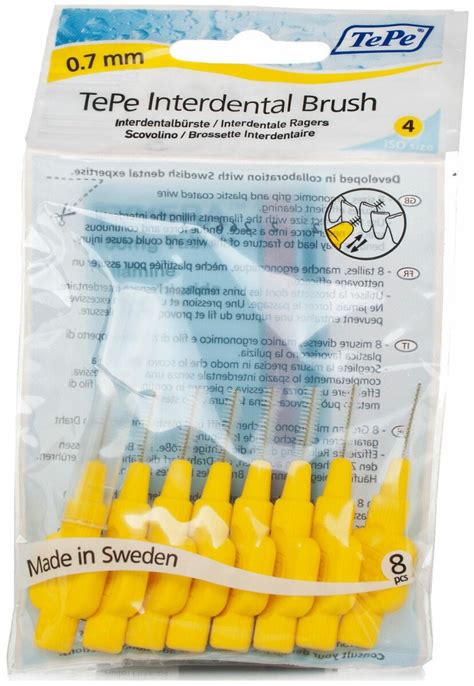 Характеристики модели Зубной ершик TePe Original 4 Yellow на Яндекс.Маркете