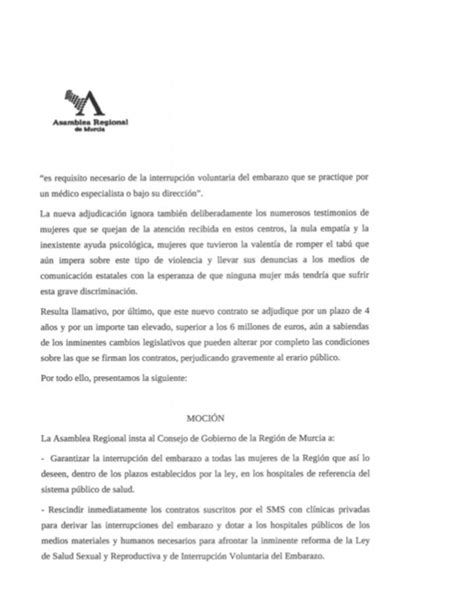 Rr News On Twitter La Moci N De Podemos Sobre El Aborto Que Se Debate