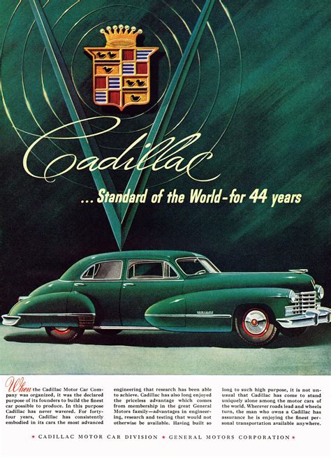 Classic Cadillac Ads Wreath And Crest Madness The Daily Drive