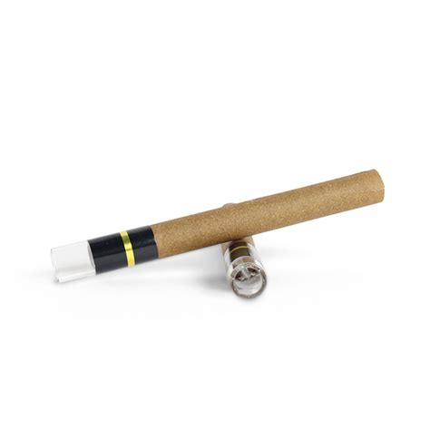 Custom Cones Usa 109mm Pre Rolled Tube Standard Brown Hemp Wrap With Cylinder Glass Pack Of