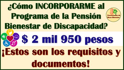 Como Realizar Tu Registro En La Pensi N Bienestar De Discapacidad