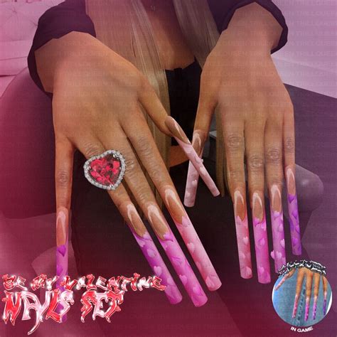 A Woman S Hands With Pink And White Nail Polish On Them Surrounded By