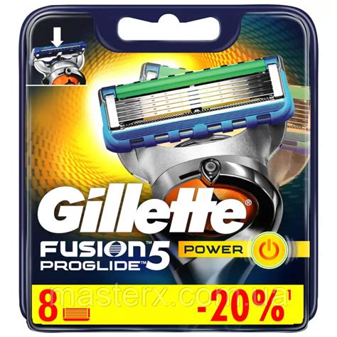 Купить Gillette Fusion5 ProGlide POWER 8шт. Оригинал (жилет фьюжн ...