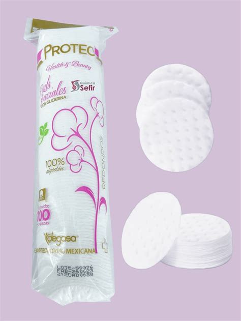 Piezas De Almohadillas Pads Faciales Desmaquillante Redondas Protec