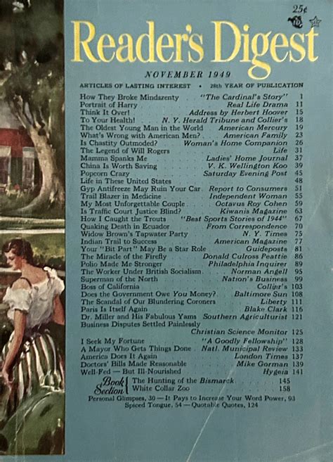 Readers Digest November 1949 At Wolfgangs