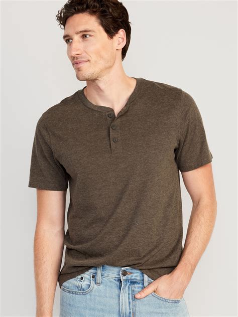 Soft Washed Short Sleeve Henley T Shirt Old Navy