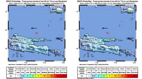 Gempa Magnitudo 5 5 Guncang Bangkalan Terasa Hingga Denpasar Dan Kuta