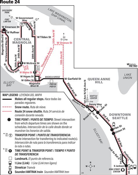 Schedules and maps - King County, Washington