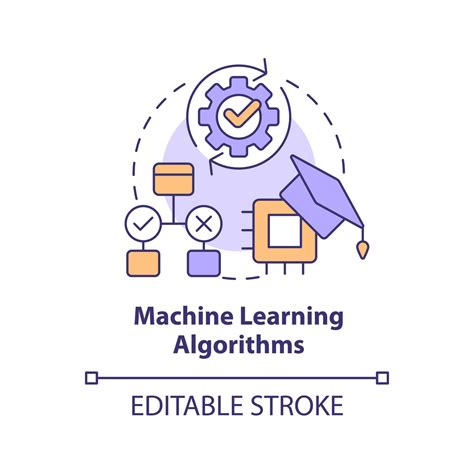 Machine learning algorithms concept icon. Machine learning engineer ...