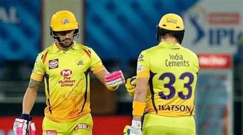 Ipl Csk Openers Shane Watson Faf Du Plessis Fire Fifties In