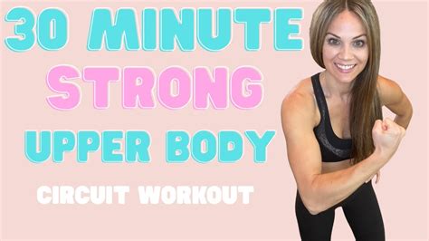 30 Min Intense Upper Body Workout Strong Arms Back Chest Shoulders Circuit Training