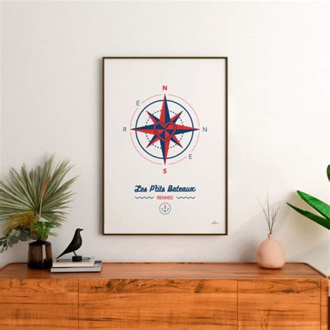 Affiche Les P Tits Bateaux Rose Des Vents Les P Tits Bateaux