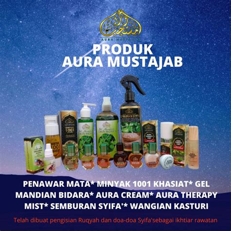 Minyak 1001 Penawar Mata Aura Cream Aura Mist Mandian Bidara Kasturi