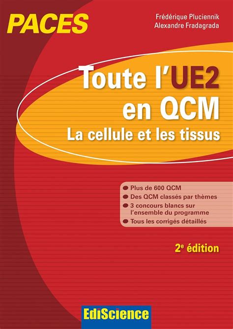 Toute L Ue En Qcm Paces E D La Cellule Et Les Tissus La