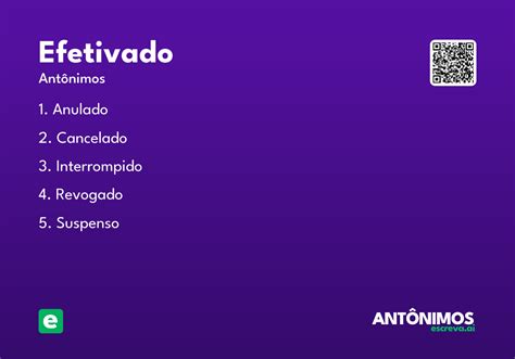 O Que Significa Efetivado - Efetivado - Significado e Sinônimo - escreva.ai