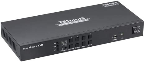 Dual Monitor K Hdmi Port Kvm Switch Hz Incl Ir Control And